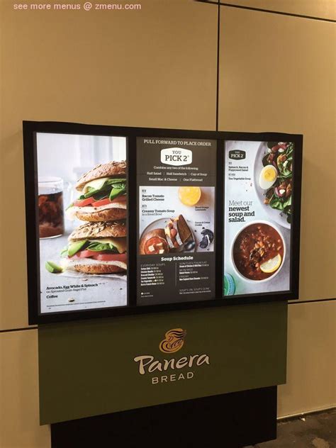 panera bread phoenix menu